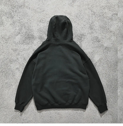 Streetwear Solid Color Ninja Zipper Hoodies Men's Fleece Turtleneck Cardigan Outdoor Oversized Hoody Plus Velvet Charge Coat Street King Limited