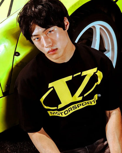 European and American New Racing Letter Printed Oversized Short-sleeved Tops Men Y2k Harajuku Retro Fashion Loose T-shirts Women Street King Limited