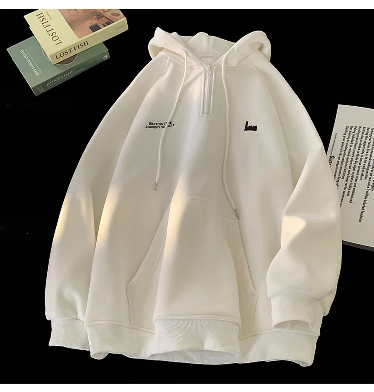 Men's Hoodies Trendy Brand Printing Fashion Drawstring Hooded Harajuku Unisex Street Sweatshirts Autumn Winter New Male Clothing Street King Limited
