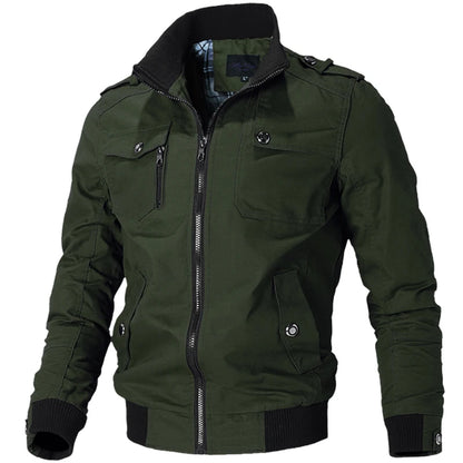 jackets men winter military jacket pilot bomber jacket coat multi pockets casual cargo work jacket men clothing unique cargo style 4741