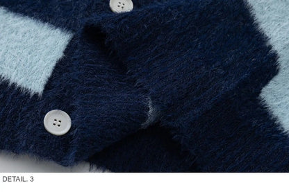 Knitted Cardigan Sweater Men Women Autumn Patchwork Knitted Jumpers Harajuku Loose Hip Hop Streetwear Y2K Star Pattern Jackets Street King Limited