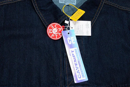 2024 new arrived cavempt outdoor denim jacket men woman best quality casual coat unique jeans style 5037