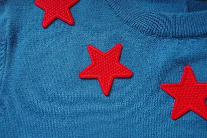 New High 2022 Men Luxury Winter gentleman Embroidered stars Knit Casual Sweaters pullover Asian Size High Street Drake #R77 Street King Limited