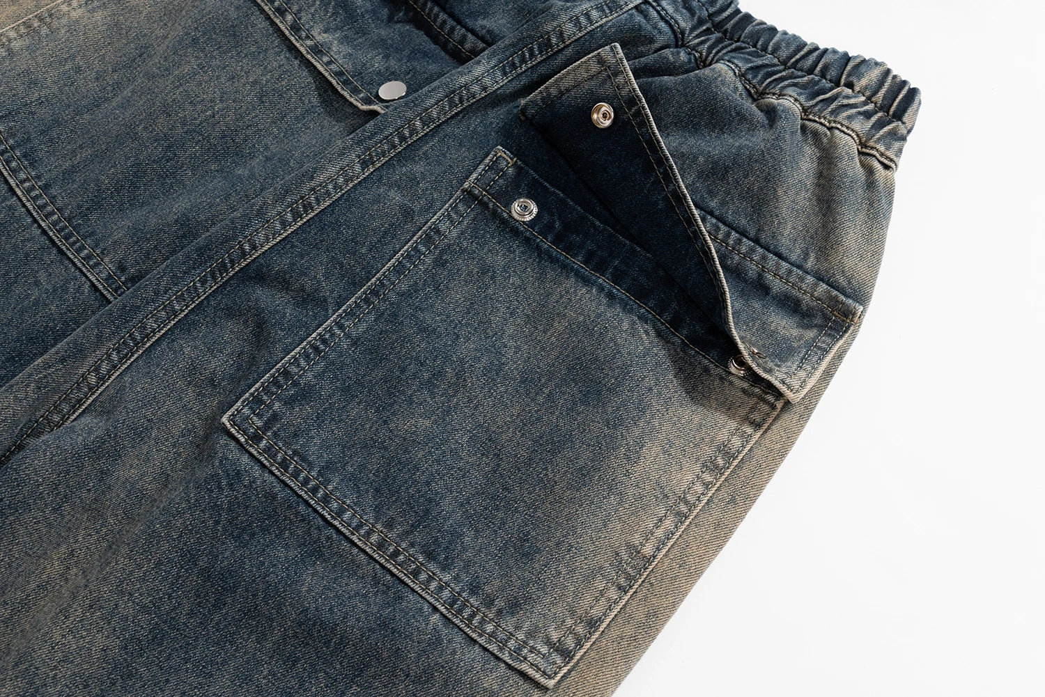 mens high street loose denim jeans casual straight retro washed jeans hip hop streetwear casual wide legs joggers baggy jeans unique joggers style 1865