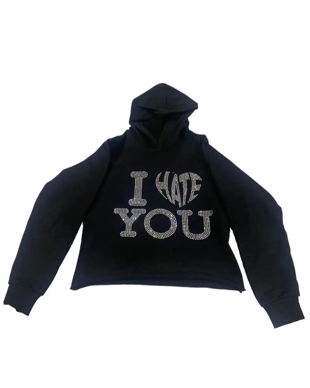 Harajuku Oversized Diamond skull Print Streetwear Hoodie Vintage Streetwear Tops Sweatshirt Goth Hoodies Women Y2k Clothes Street King Limited