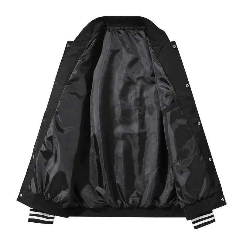 mens jackets bomber jacket varsity baseball jacket windbreakers oversize hip hop outerwear for college couples clothing custom minimalist street pants
