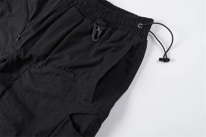 Whoisjacow High Quality 1:1 Men's Workwear hollowed out layered functional sports shorts Street King Limited