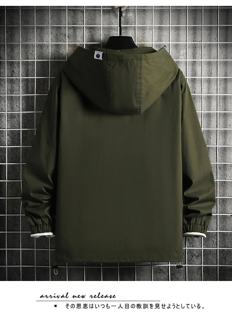 men clothing jacket for men new hooded coat for men jackets zip coats casual fishing couple top spring and autumn unique default style 5247
