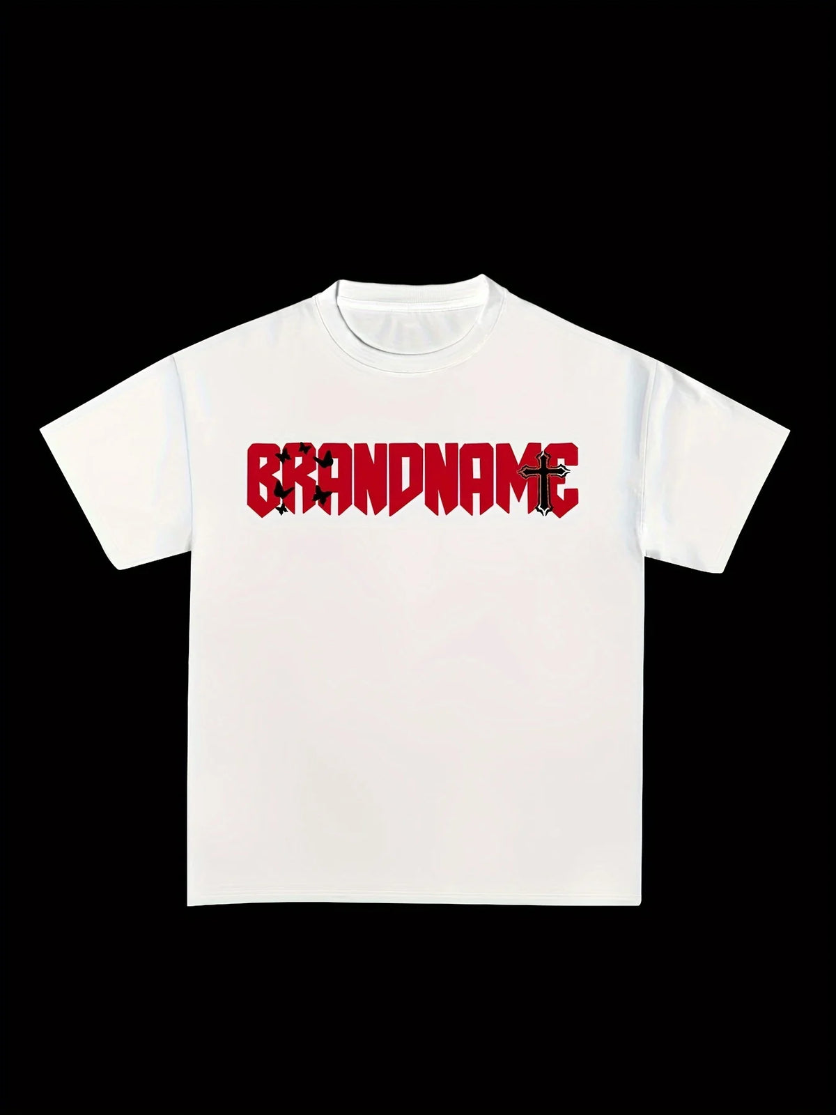 American Cross butterfly Print graphic t shirts 2024 y2k tops high quality cotton oversized t shirt harajuku goth women clothing Street King Limited