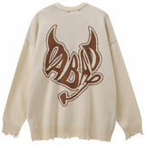 "The Devils Way" Unisex Men Women Streetwear Graphic Sweater Daulet Apparel