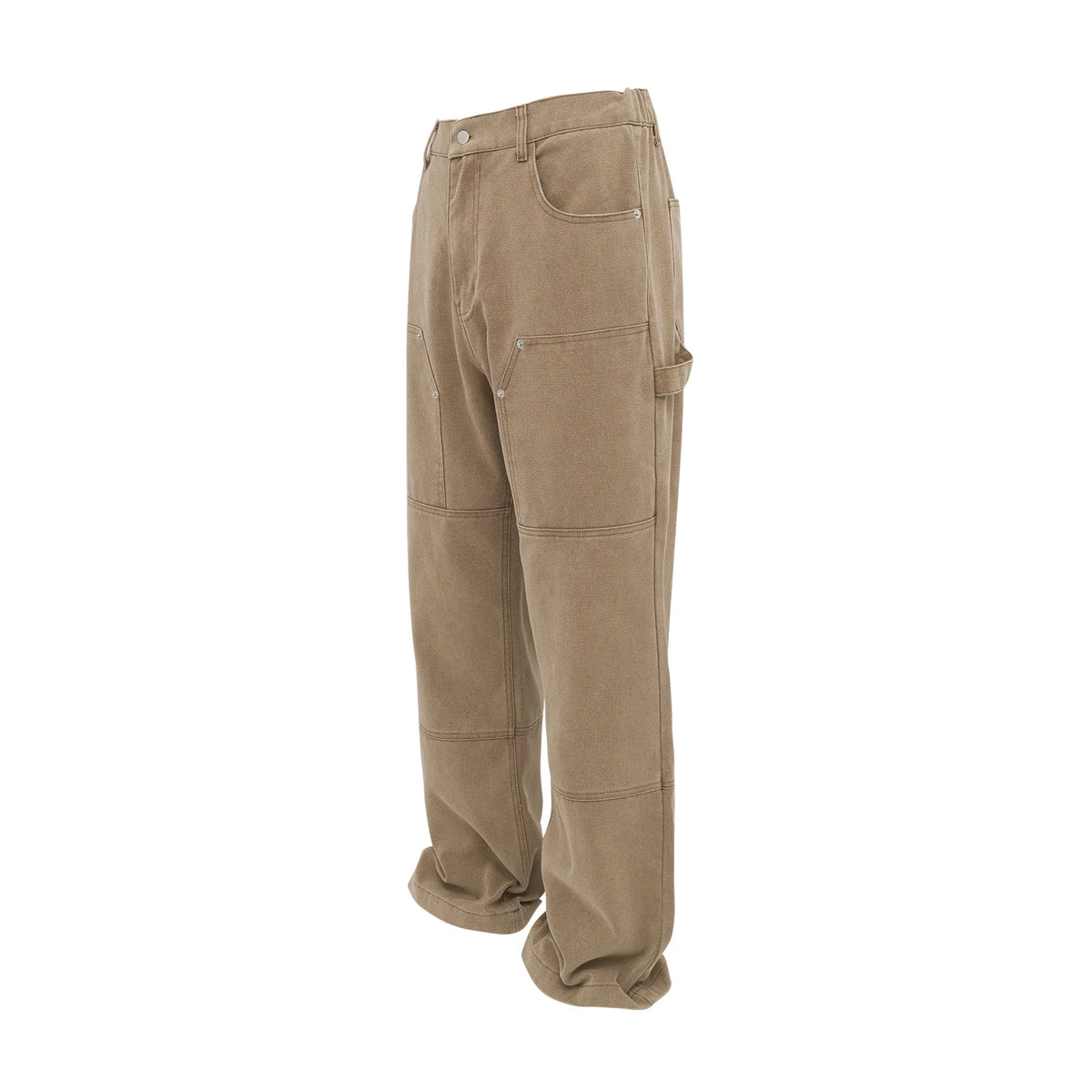 solid color straight casual ropa hombre mens jeans streetwear pocket baggy cargo pants loose casual denim trousers oversized multi-pocket cargos