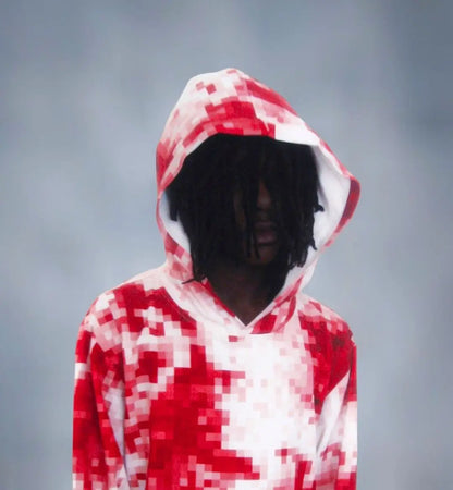 American Street Dark Style Printed Oversized Hoodie Men Y2k Hip-hop Rock Gothic Punk Fashion Retro Zipper Sweatshirt Women Street King Limited