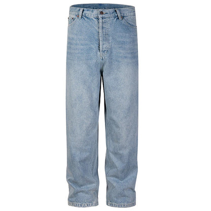 hi street blue jeans men loose wide leg denim pants vintage harajuku streetwear jeans trousers for male unique jeans style 5182