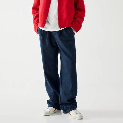 wide leg jeans men streetwear fashion loose casual plus size denim baggy jeans pants cityboy oversize cargo jeans trousers combat utility trousers