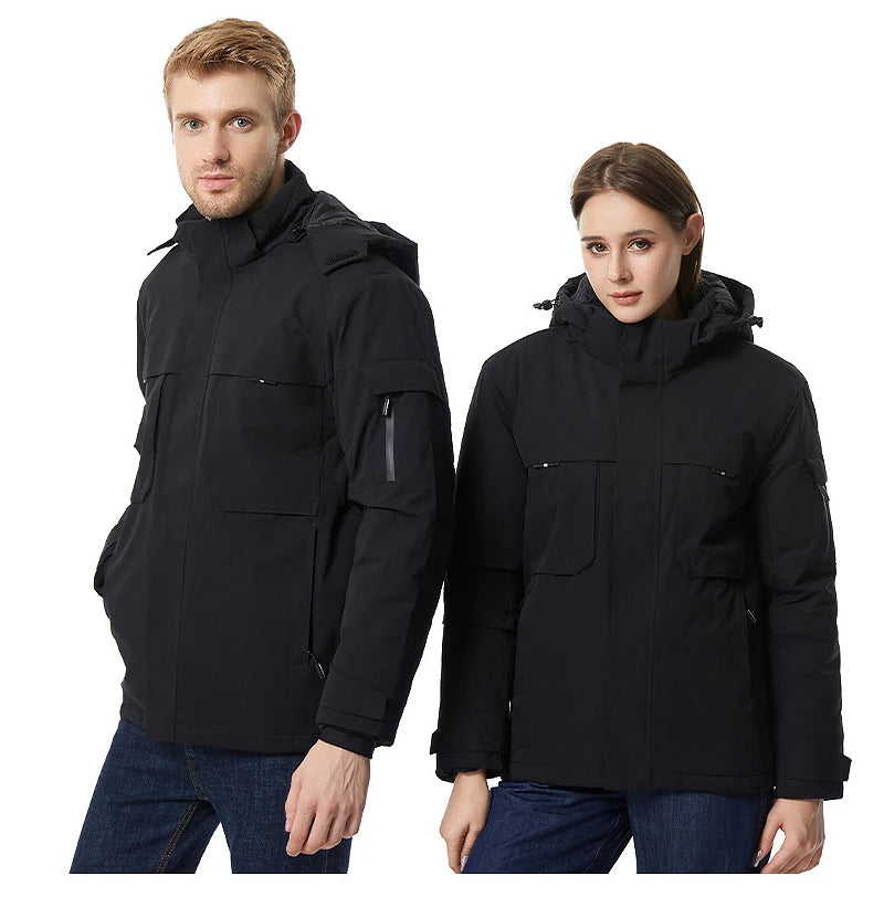 rainbowtouches heating jacket men winter electric heated clothes usb charging waterproof windbreaker heat outdoor skiing coat unique default style 5264