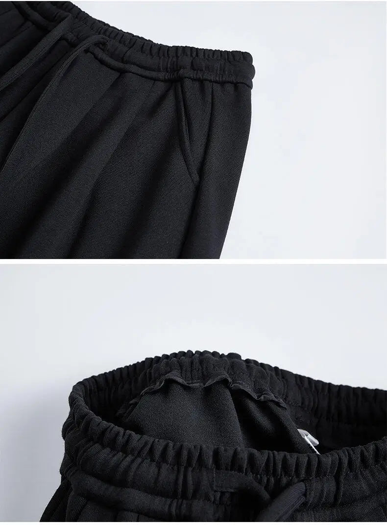 men women loose casual streetwear fashion wide leg sport pants jogger sweatpants hip hop trousers baggy pants unique joggers style 1584