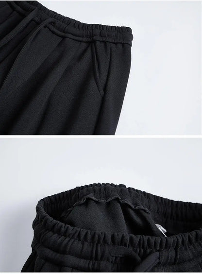 men women loose casual streetwear fashion wide leg sport pants jogger sweatpants hip hop trousers baggy pants unique joggers style 1584