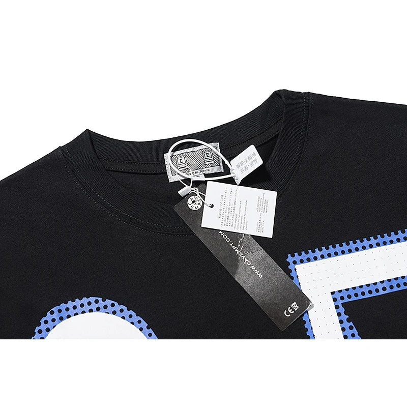 High Quality CAVEMPT Tops Tee Phantom Letter Printing Classic All-match Men Woman Loose O-Neck Summer C.E T Shirt Street King Limited