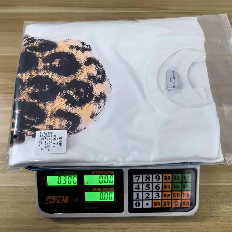 2024ss New IH NOM UH NIT T-shirt Masked Gold Necklace Printing Men Woman Good Quality Chaopai Top Tees Street King Limited