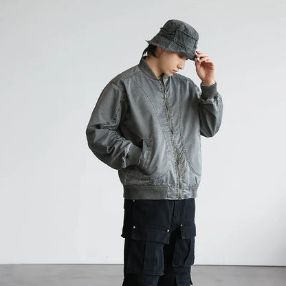 men streetwear fashion hip hop loose casual plus size cargo baseball jacket cityboy spring autumn bomber coat man outerwear military streetwear pants