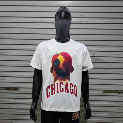 2024ss New IH NOM UH NIT T-shirt Masked Gold Necklace Printing Men Woman Good Quality Chaopai Top Tees Street King Limited