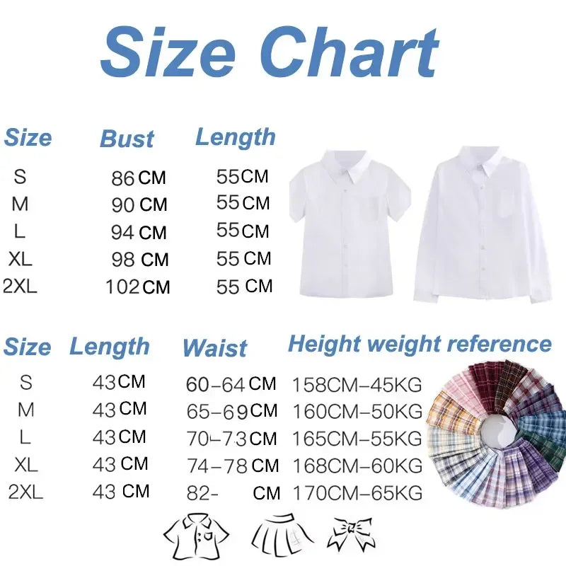 Jk Uniforms Gyaru School Uniform for Girl Student Pleated Skirt Uniform Set Women Short Sleeve Bow Tie Seifuku Japanese Style Street King Limited
