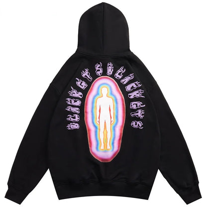 Hoodie Sweatshirt Streetwear Hip Hop Graphic Letter Print Punk Gothic Men Women 2022  New Harajuku Fashion Casual Loose Pullover Street King Limited
