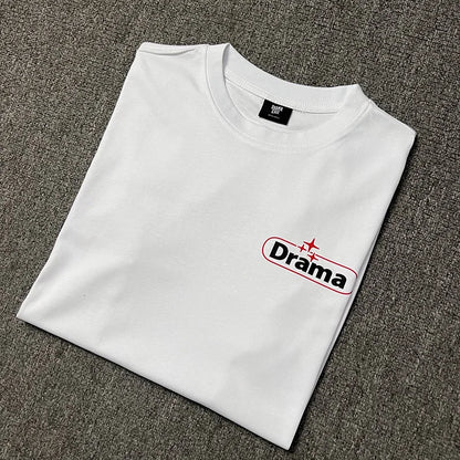 2024ss Drama Call T-shirt Men Women 1:1 High Quality Stars Letter Print Fashion Street Lovers Casual Tops Tee Street King Limited