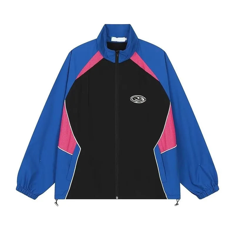 new sport charge jacket mens korean trend color blocking quick drying thin coats summer outdoor sunscreen casual windbreaker unique default style 1935