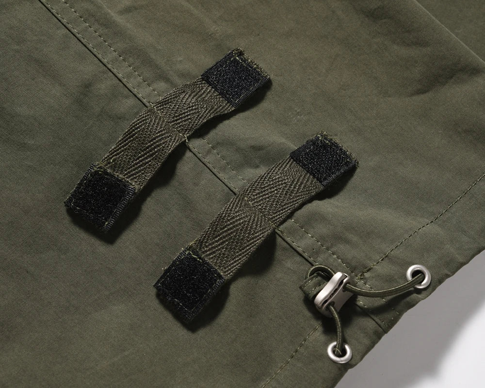 y2k high street multi pockets pleated drawstring cargo pants for men straight pantalones hombre baggy trousers oversized unique cargo style 778