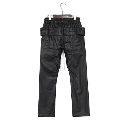 new men 2023 rick waxed tactical paratrooper cargo comfortable cotton parkour sweat casual pants sweatpants tag 720 sporty tapered joggers