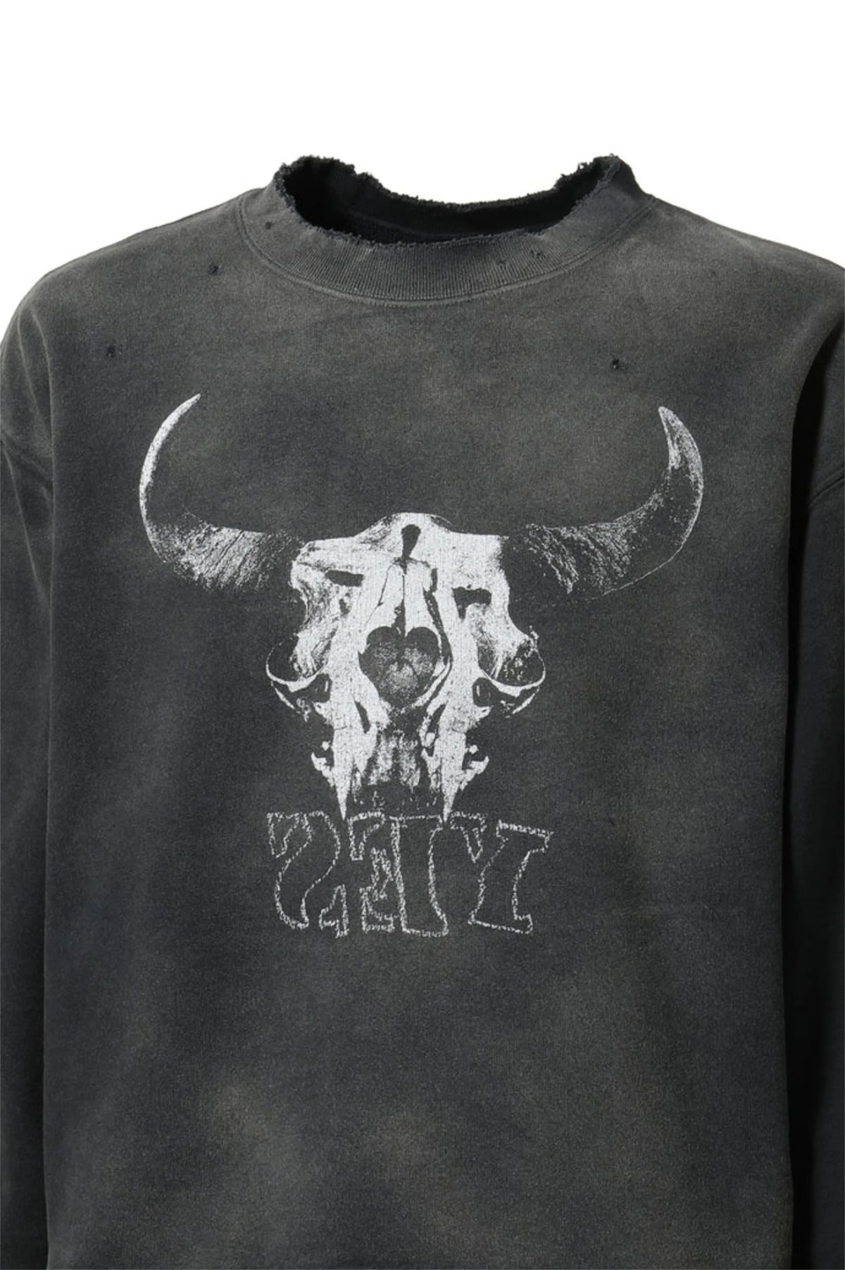 Vintage FW24 Devil print pattern High-Street Cotton Quality round neck pullover long sleeved sweatshirt Street King Limited