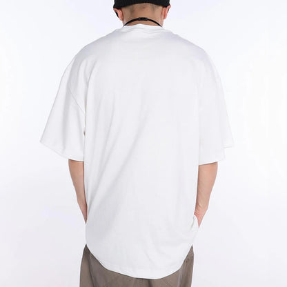 Saint T-shirts New Vintage Wash Letter Printing Chaopai High Street Men Woman Loose Casual Short Sleeve Top Tee Street King Limited