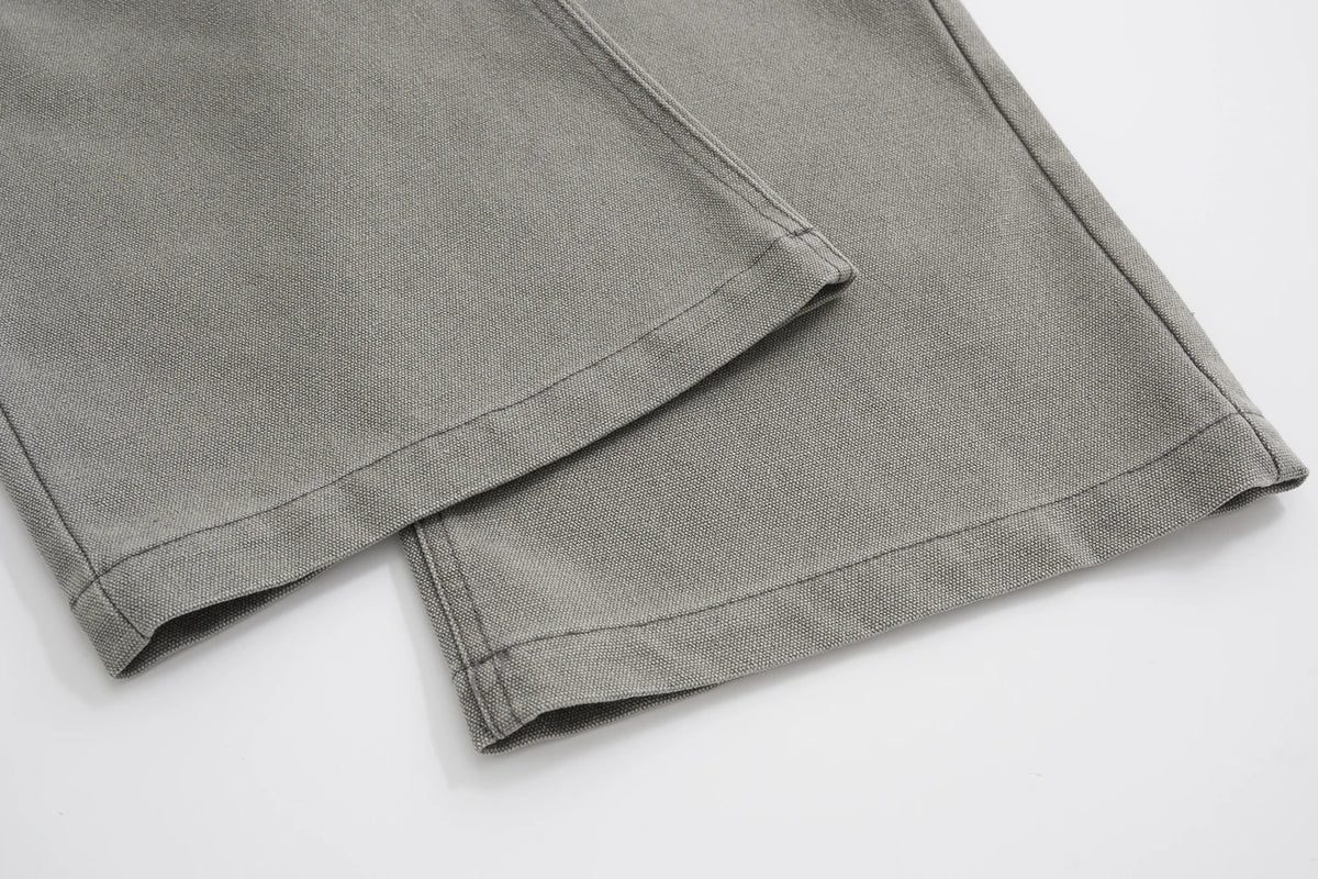 solid color straight casual ropa hombre mens jeans streetwear pocket baggy cargo pants loose casual denim trousers oversized unique cargo style 2921