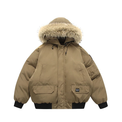 men winter streetwear loose casual fashion cotton padded hooded parkas bomber jacket women oversize thicken coat outerwear unique default style 995