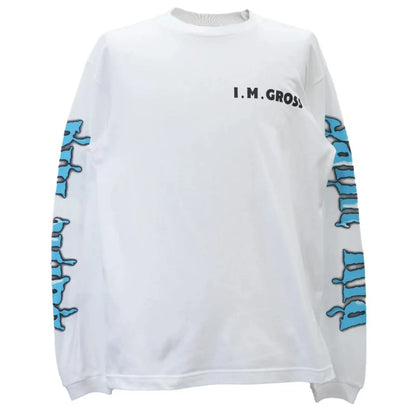 24ss Summer Vintage Retro High-Street Long Sleeve T-Shirt Sweatshirt Pullover Cotton Street King Limited