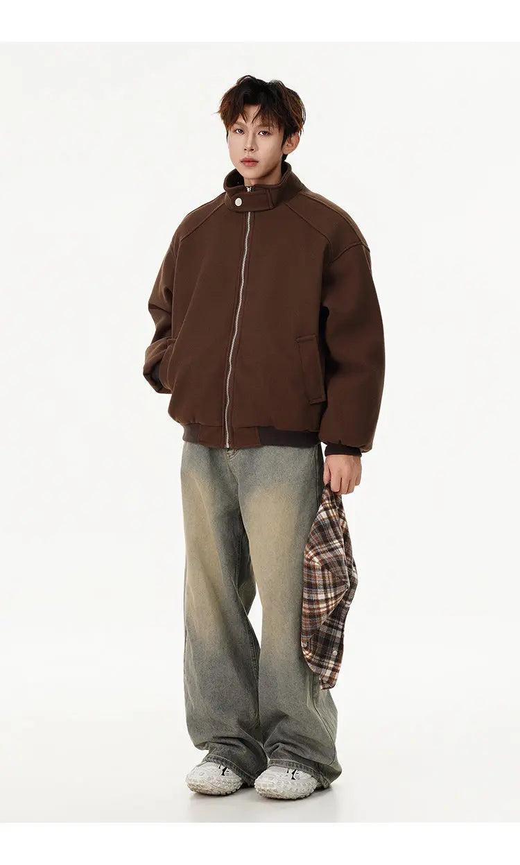 winter cotton padded jacket men women streetwear fashion loose casual hooded woolen bomber parkas jacket thicken coat outerwear unique default style 1031