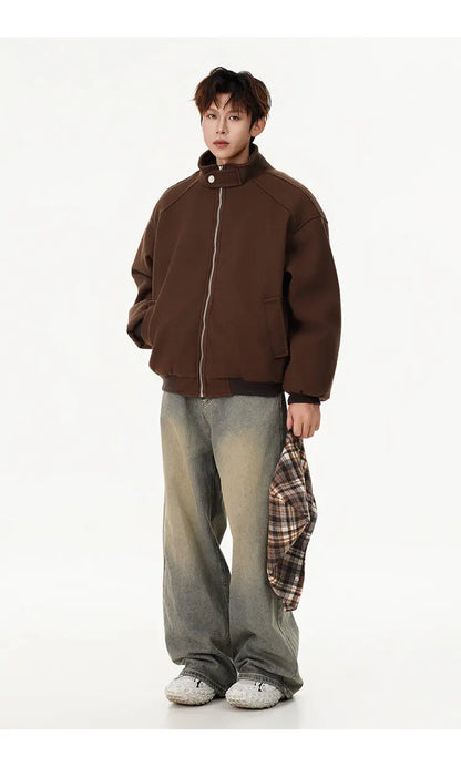 winter cotton padded jacket men women streetwear fashion loose casual hooded woolen bomber parkas jacket thicken coat outerwear unique default style 1031