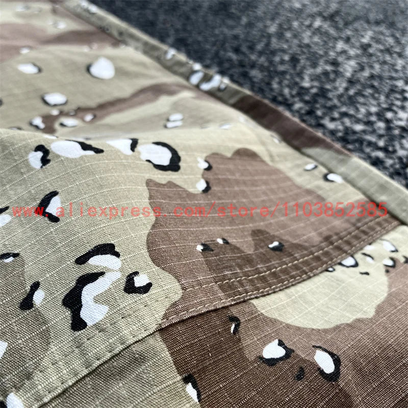 2024 new american vintage direct casual functional work pants heavy duty washed outdated logging pants desert camo high street unique default style 2780