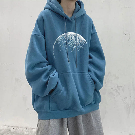 Goth Fashion Graphic Printed Hoodies Men's Autumn Hip Hop Fashion Oversized Hooded Sweatshirts New Y2K Streetwear Clothes Street King Limited