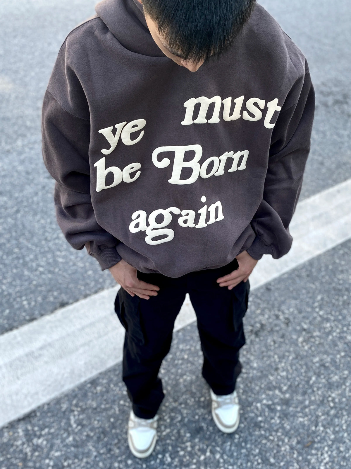 24ss 12 Colors CPFM KANYE WEST “ye must be born again” Letter Print High-Street Basic Hoodies Cotton Casual Hoodies For Men Street King Limited