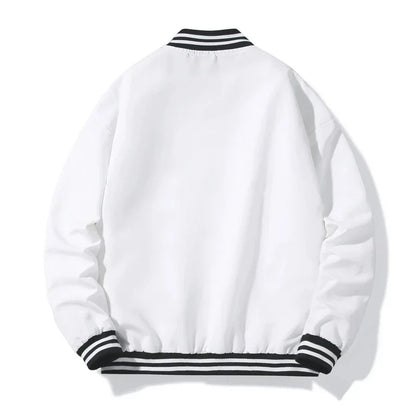 mens jackets bomber jacket varsity baseball jacket windbreakers oversize hip hop outerwear for college couples clothing custom relaxed fit trousers