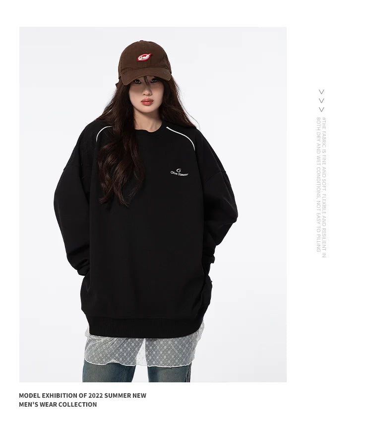 2025 Spring Autumn Sweatshirt Men Women Streetwear Fashion Loose Casual Pullover Hoodies Sweatshirts Tops Street King Limited