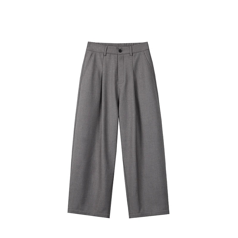 autumn winter plus velvet casual trouser men fashion loose thicken straight suit pant office man trousers unique default style 2178