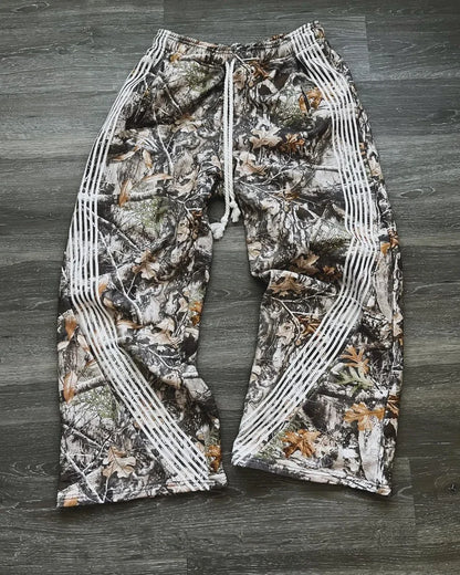 y2k retro camo graphic baggy pants gothic hip hop streetwear sweatpants casual pants womens mens elastic waist jogging trousers unique joggers style 1309