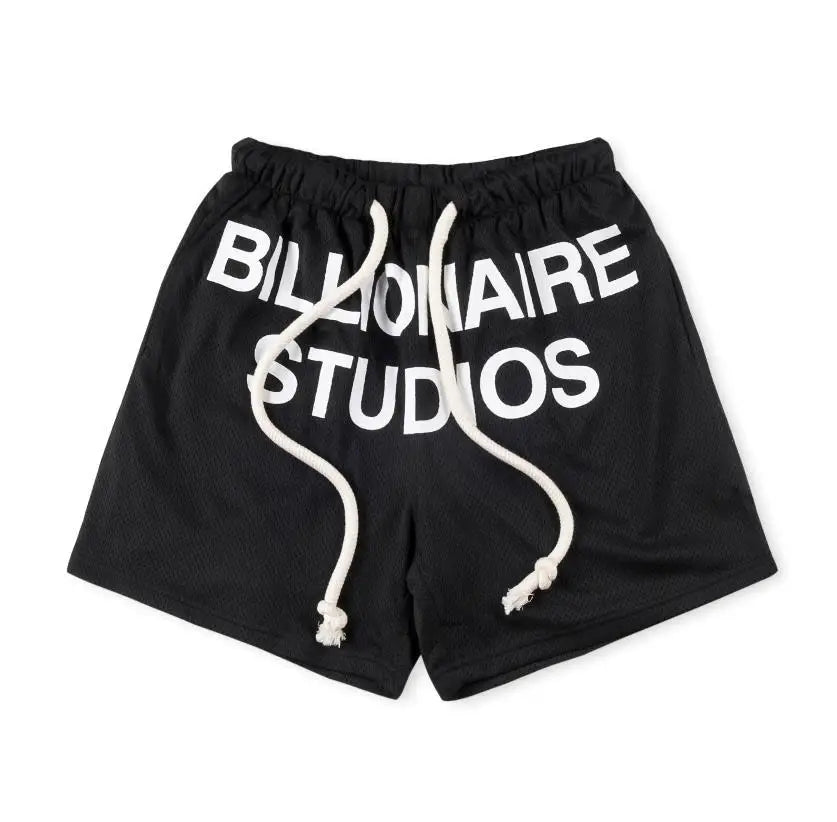 New 2023 Novelty High Comfortable Billionaire Embroidery Skateboard Street Cotton Casual Shorts Kanye Hip-hop Parkour #530 Street King Limited