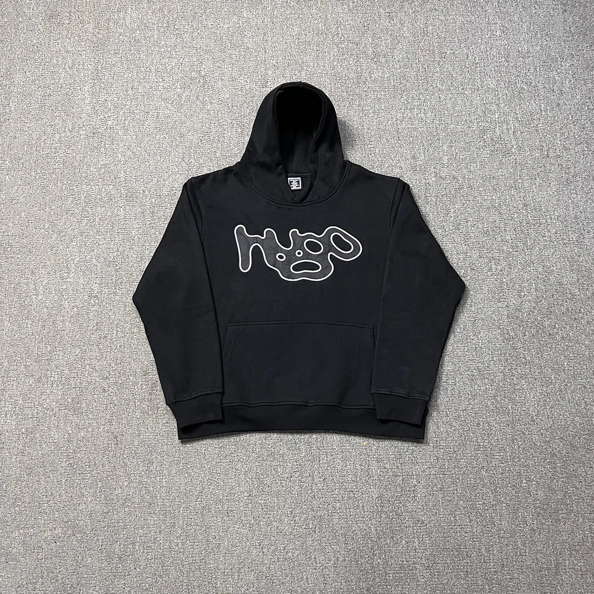 Harajuku Logo Embroidery Thick Fleece Hooded Hoodies for Men and Women Pullover Baggy Casual Sweatshirts Oversized Loose Hoody Street King Limited