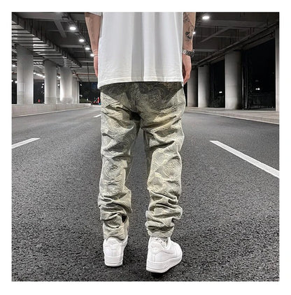 fashion paisy denim jeans mens destoryed holes zipper jeans pants hip hop streetwear new summer casual joggers loose jeans pants unique joggers style 1230