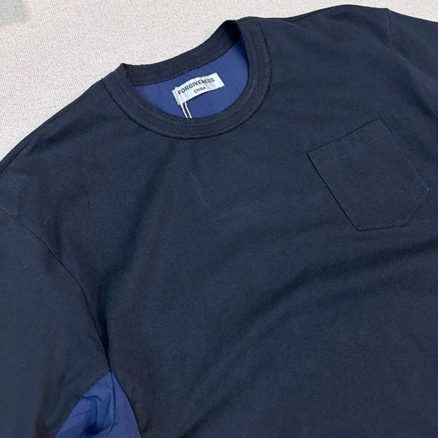 Side stitching color bump hem drawstring plus two layers of short-sleeved shirt profile Street King Limited