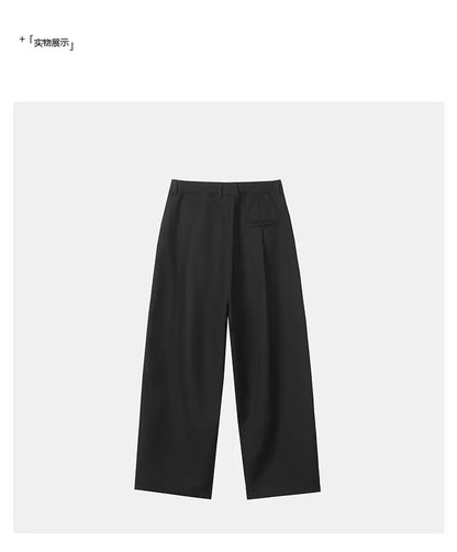 autumn winter plus velvet casual trouser men fashion loose thicken straight suit pant office man trousers unique default style 2174